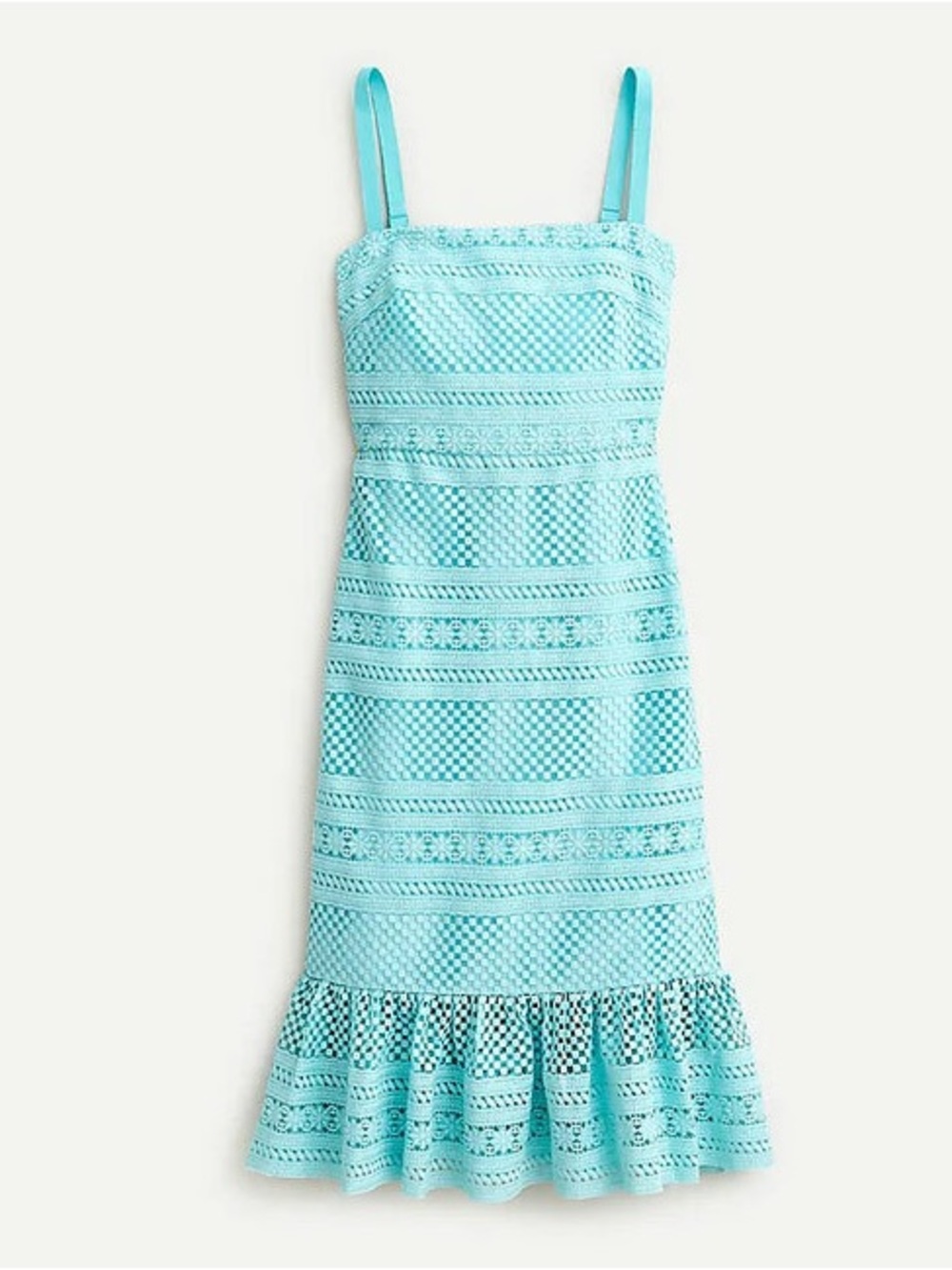 J. Crew Geometric Lace Midi Dress Size 6